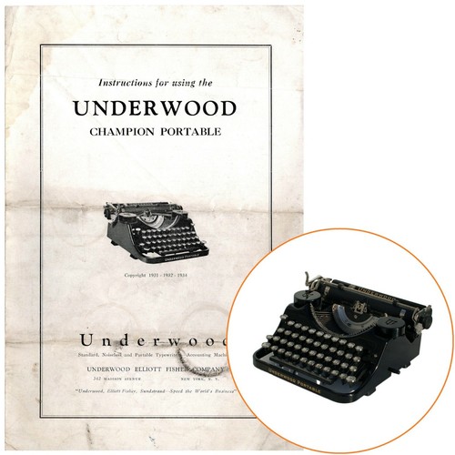 Macchina scrivere underwood - da,