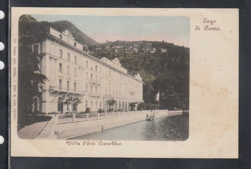 Cartolina lago como villa - como,