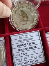 Australien 1 Unze Silber lunar I 2004 Lunare scimmia  Monkey 1 oz argento