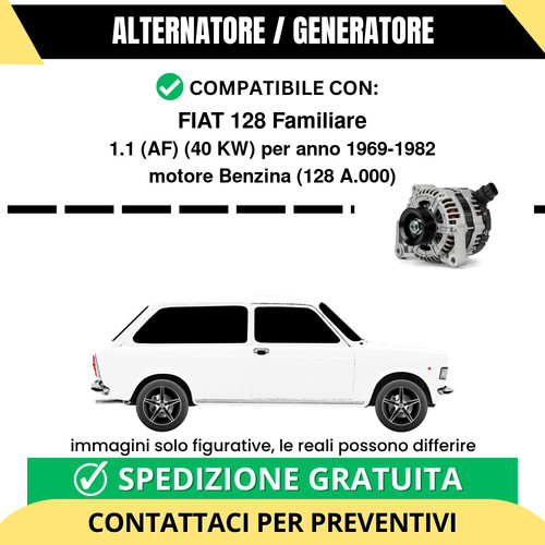 Alternatore fiat 128 - alternatore,