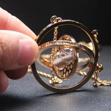 Collana Harry Potter Time Turner Hermione ciondolo clessidra regalo Halloween US