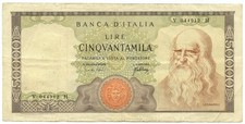 50000 LIRE BANCA D'ITALIA