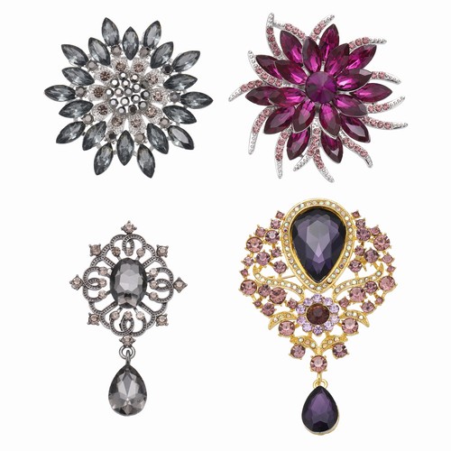 Per brooch set - brooch,, fiori