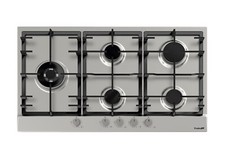 Piano Cottura Gas 5 Fuochi Gas 86x50 Inox Spazzolato Power 7016032 Foster