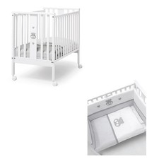 Erbesi - Set Lettino Mini Charly + Rivestimento Tessile - Spedizione Gratuita