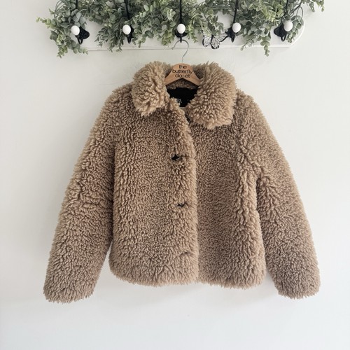 Zara brown teddy button - brown,