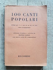 100 canti popolari ordinati