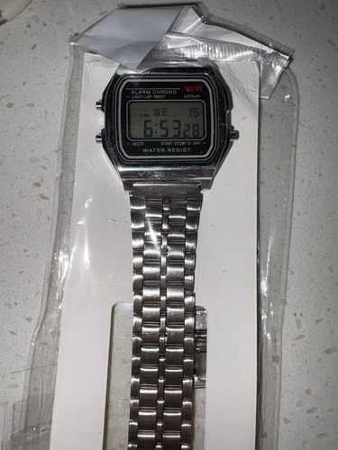 Orologio sveglia crono argento - sveglia,