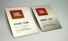 Original JBL Logo Labels for