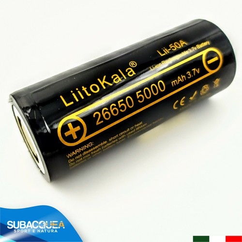 Batteria 26650 ricaricabile - batteria,