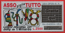 GRATTA E VINCI LOTTERIA ASSO