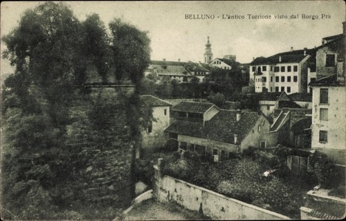 Cartolina belluno veneto - belluno,