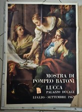 Manifesto Lucca Mostra Pompeo Batoni 1967 Mostra Palazzo ducale
