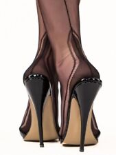 Calze Fully Fashioned Manhattan Heel Medium nere