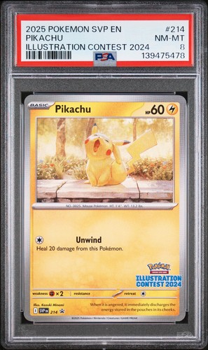 Pokemon card psa 8 pikachu - card,