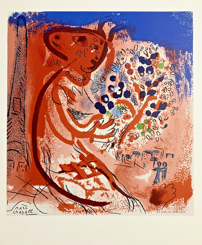 Lithographie marc chagall - marc,