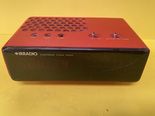 Radio sveglia rossa irradio - rossa, "irradio