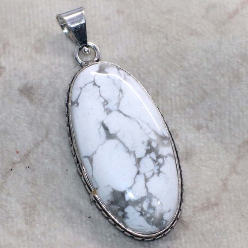 Ciondolo howlite argento 925 - ciondolo,