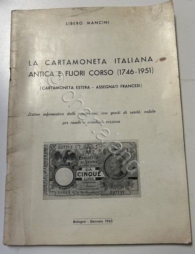 Mancini la cartamoneta - l.,