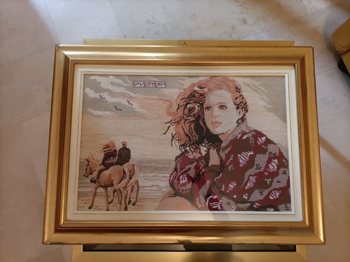 Quadro ricamato punto croce - a,