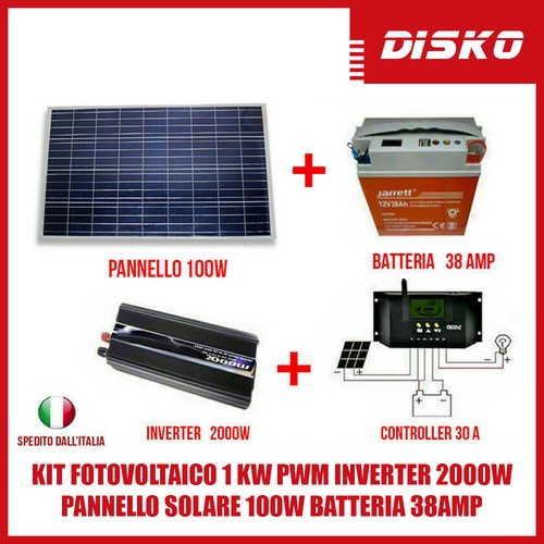 Kit fotovoltaico pwm - kw,
