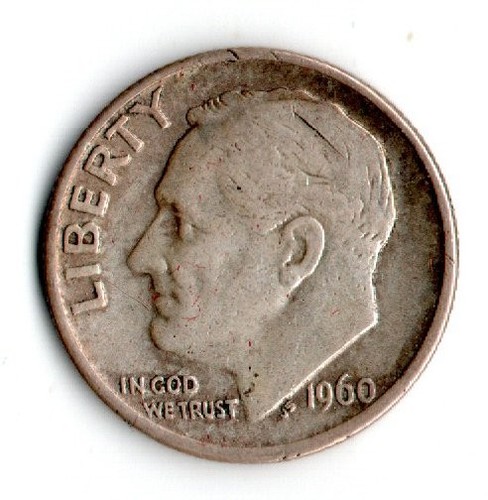 Usa 1960 moneta 1 dime - usa,
