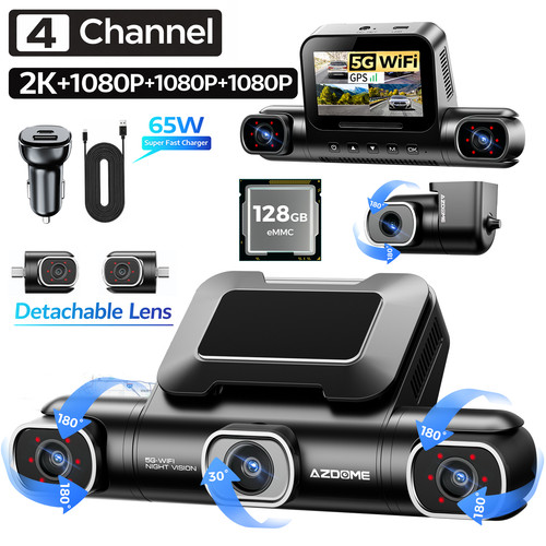 Azdome 4ch dash cam - dash,