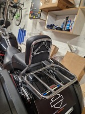 Sissy bar + Portapacchi Cromati HARLEY DAVIDSON per FLSB Softail 