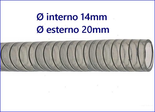 Tubo spiralato ø14 pvc - tubo,