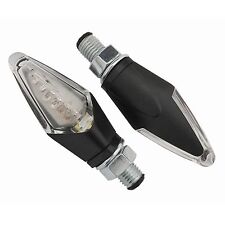 VPARTS COPPIA FRECCE LED MINI DIAMOND NERE UNIVERSALI INDICATORS MOTO KAWASAKI