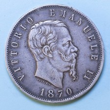 VITTORIO EMANUELE II 5 LIRE
