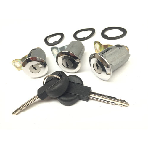 Piece lock set 2 keys - lock,