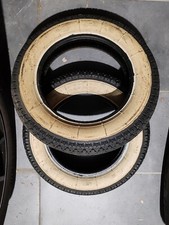 COPPIA PNEUMATICI 3.50-10 51J B14 FASCIA BIANCA PER VESPA VINTAGE