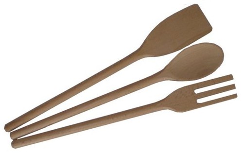 Set mestoli legno pezzi - legno, 3