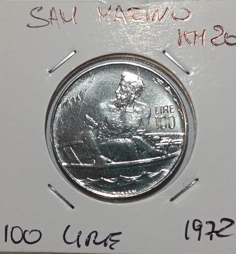 San marino 100 lire 1972 - 100, km