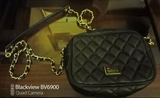 FAVOLOSA ORIGINALE RARA BORSETTA I LOVE MOSCHINO TRAPUNTATA+PORTAFOGLIO CARPISA!