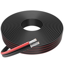 FIRMERST Cavo Solare 50+50 metri  Nero e Rosso Pannelli Fotovoltaici 2x6 mm² 50M