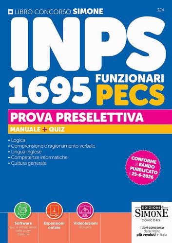 Concorso inps 1695 - 1695, funzionari