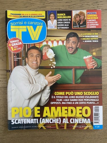 Sorrisi canzoni gennaio - tv,