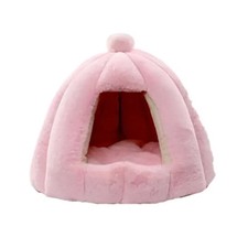 Cuccia Per Gatti da interno Igloo FluffyHome Rosa per gattine e cagnoline small