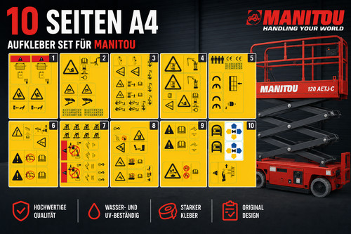 Manitou set adesivi di - set,
