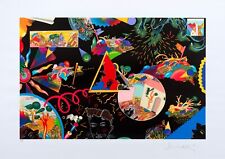 LUCA ALINARI - Composizione su fondo nero - Serigrafia materica - Pubblicazione