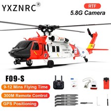 YXZNRC RC Elicottero F09-S 2.4G 6CH Giroscopio GPS Flusso Ottico Posizionamento Aereo