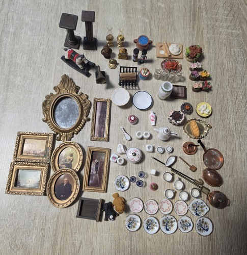 Lotto miniature casa - , bambole