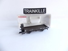 5254 F FLEISCHMANN HO WAGON PLAT A ESSIEUX A GUERITE SNCF