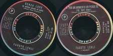 DISCO 45 GIRI    FAUSTO LEALI ‎– SENZA LUCE // PER UN MOMENTO HO PERSO TE 