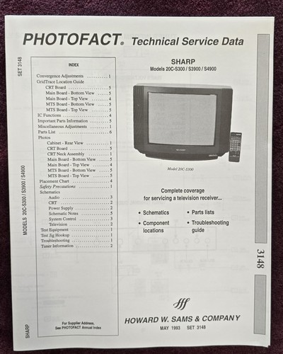 Sams photofact 3148 manuale - sams,