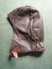 VINTAGE LEATHER FLIGHT HELMET