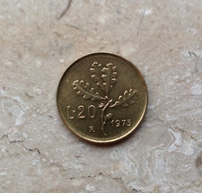 20 Lire 1975 Quercia Italia Formato Comune Conservazione SPL Extremely Fine