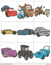 50 CARTE AUTO PERSONAGGI FILM